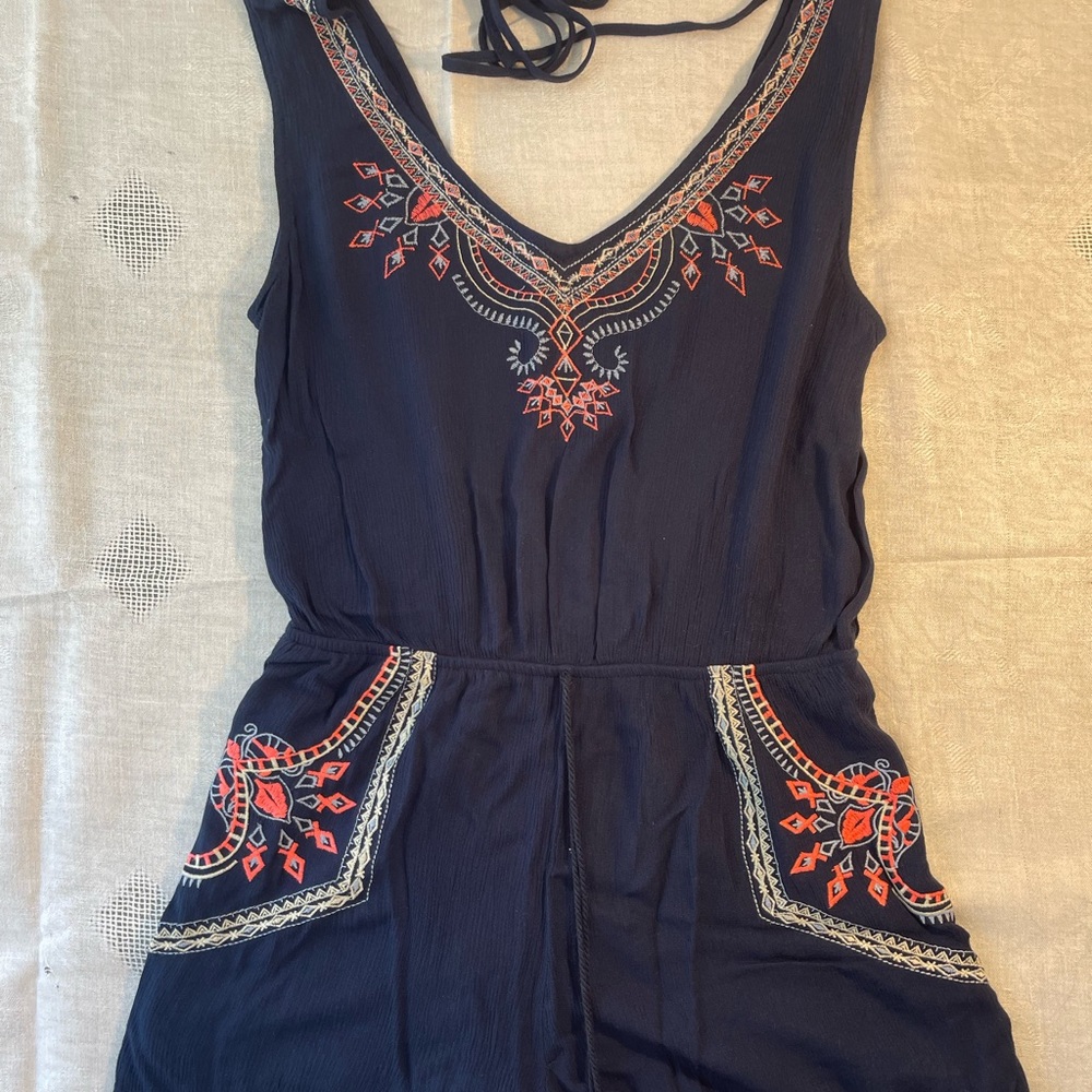 Embroidered Romper